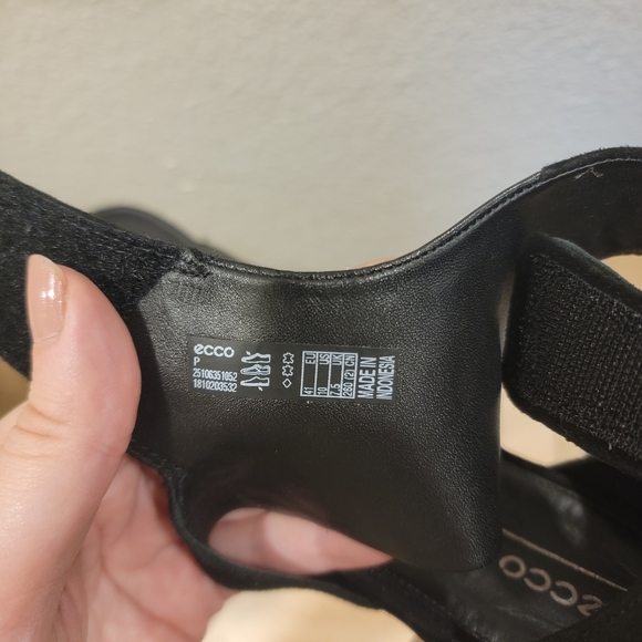 New Ecco Shape 65 Block Heels in Black EU 41, US 10-10.5 - Picture 11 of 11